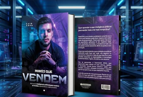 Frente e verso do livro Robôs que Vendem